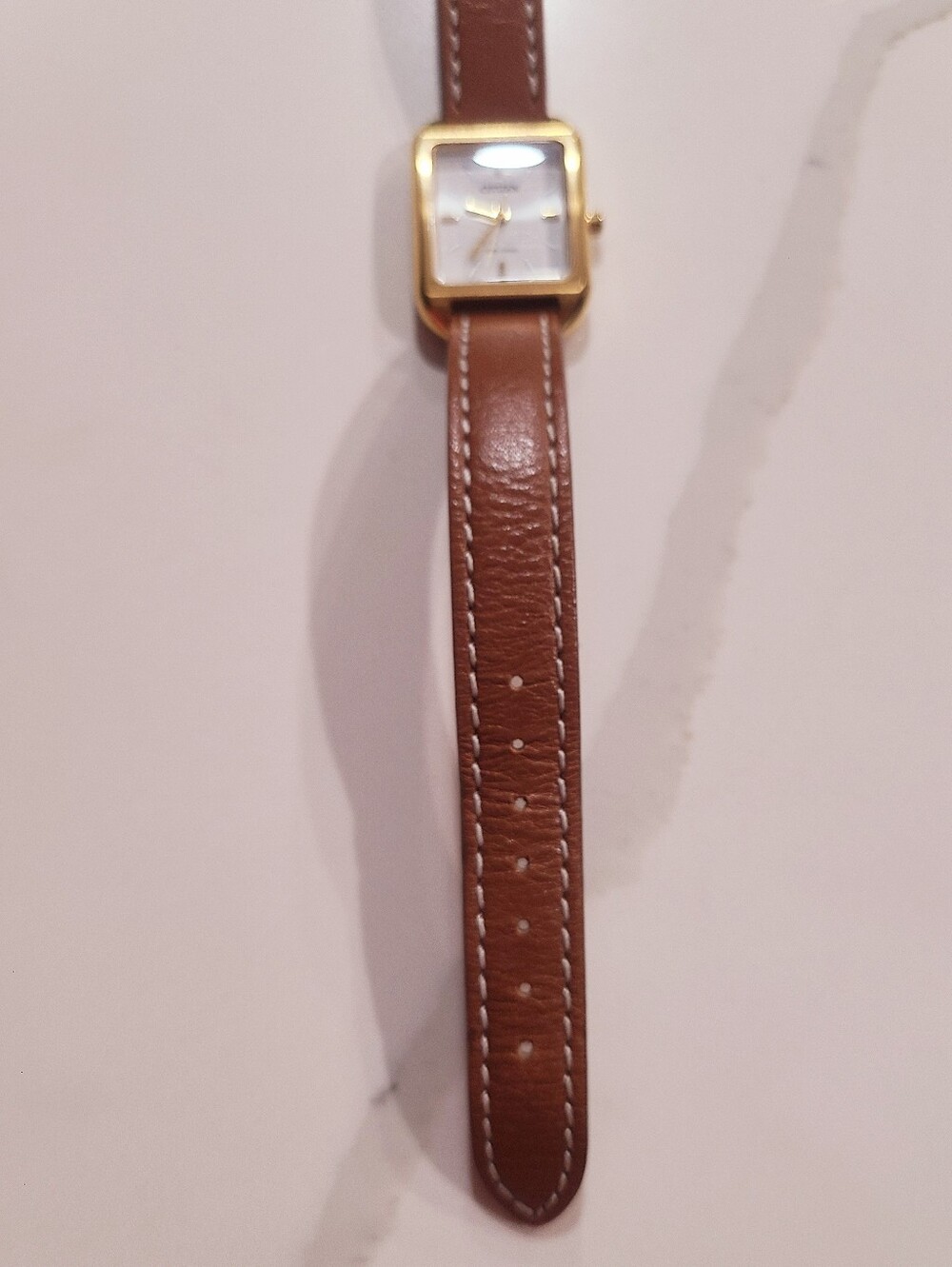 EUC CITIZEN ECO-DRIVE WOMEN'S SILHOUETTE BROWN LEATHER STRAP EM0492-02A - Picture 7 of 16